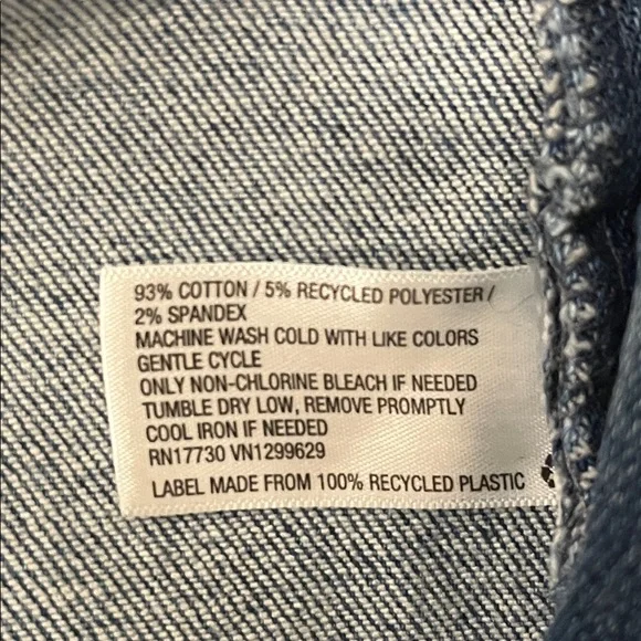 AVA & VIV Women’s Denim Jeans Stretch Bib Overalls Tapered Leg Plus Size 16W - Picture 15 of 15